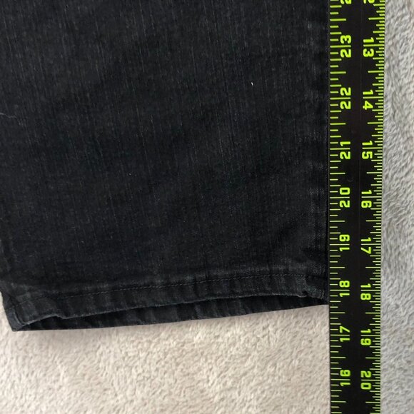 Riders By Lee Womens Capri Jeans Size 16W Black Denim Classic Casual Cropped - Picture 7 of 11